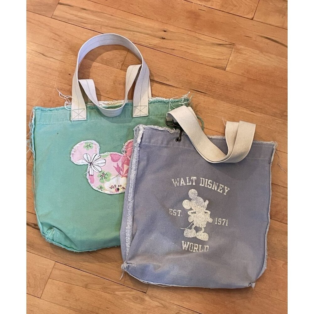 Disney Parks Walt Disney‎ World Mickey Mouse Canvas Tote Shoulder Bag Purse WDW